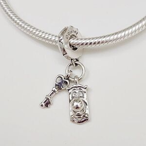Pandora Disney Alice in Wonderland Key and Door Knob Dangle Charm
